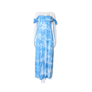 Maxi Sun Dress - Baby Blue - OS